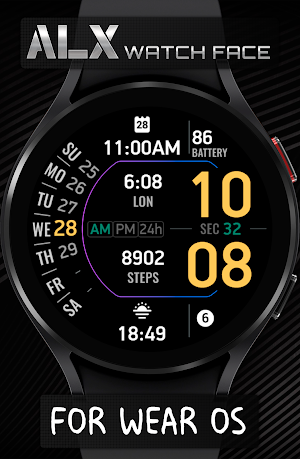 ALX10 Digital Watch Face Screenshot 2