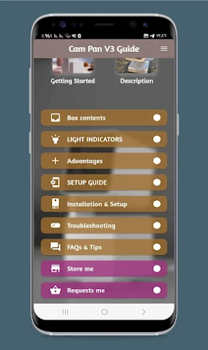 Cam Pan V3 Guide Screenshot 1