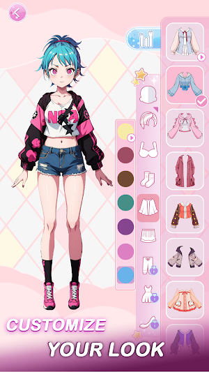 Anime Dress Up Games Moe Girls Screenshot 0