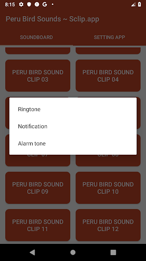 Peru Bird Sound Collections ~ Sclip.app Screenshot 3