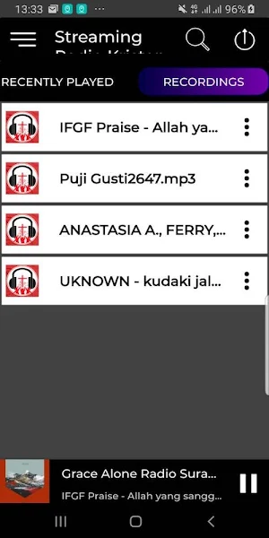 Streaming Radio Kristen Indonesia Screenshot 3