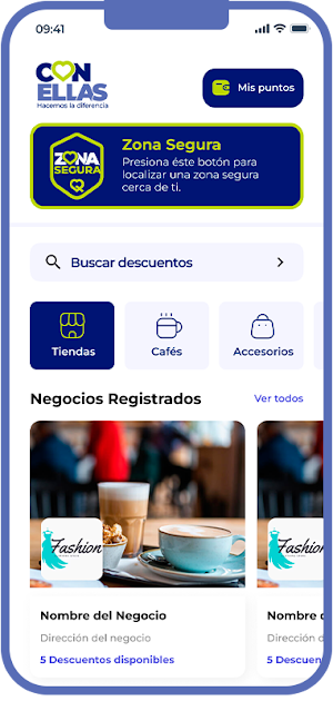 Con Ellas App Screenshot 1