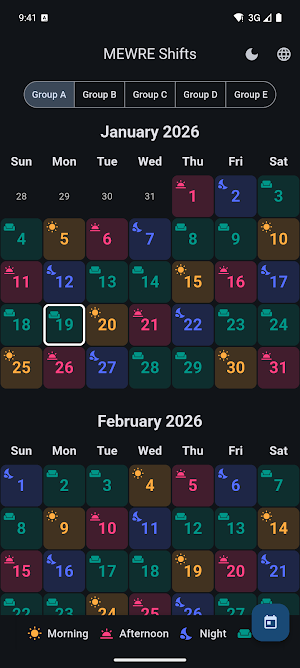 MEWRE Shifts Screenshot 1