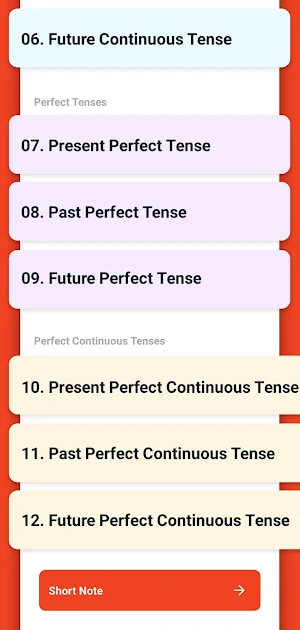 English Tenses Active, Passive Screenshot 1