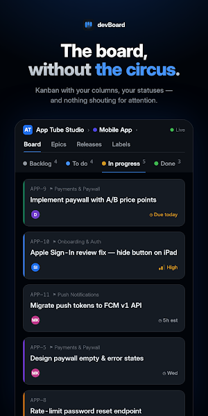 devBoard Screenshot 0