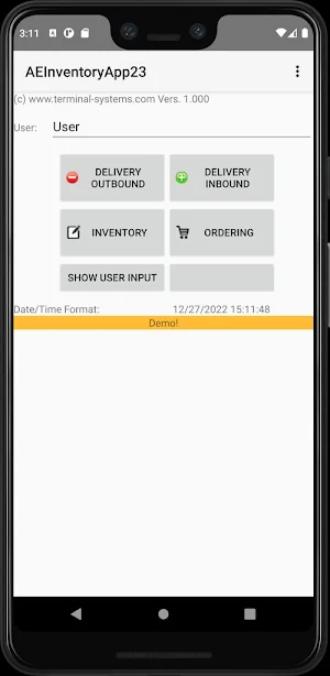 AE Inventory App Screenshot 0