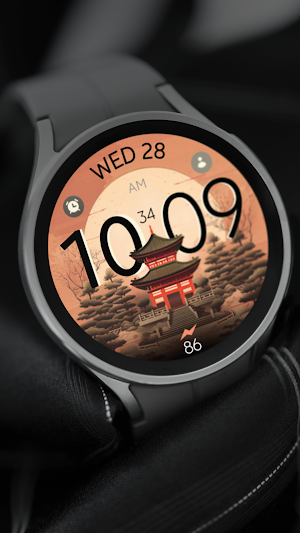 Full Moon digital watch face Screenshot 2