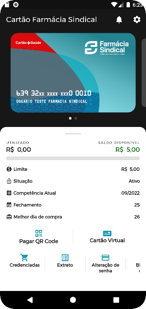 Cartão Farmácia Sindical Screenshot 0