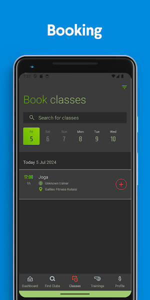 Galileo Fitness Screenshot 1