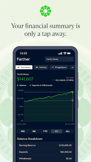 Farther: Invest & Save Screenshot 0