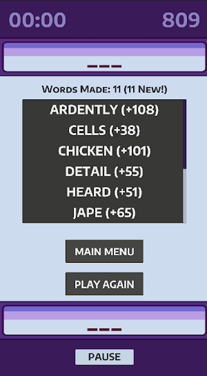 Lexslide - Arcade Word Builder screenshot 3