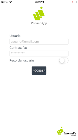 Partner App Internalia Group Screenshot 1