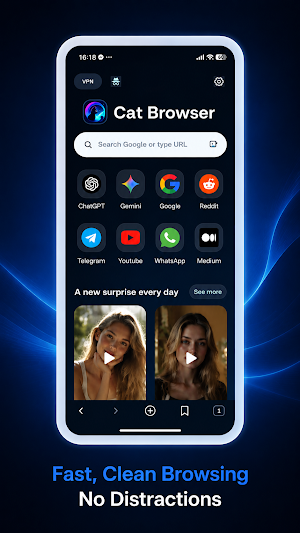 Cat Browser - Fast & Secure Screenshot 0