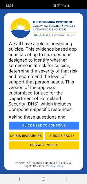 DHS-Columbia Protocol Screenshot 0