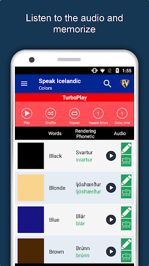 Speak Icelandic : Learn Icelandic Language Offline Screenshot 1