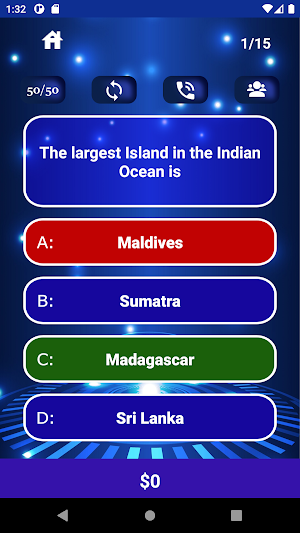 MILLIONAIRE TRIVIA Quiz Game Screenshot 1