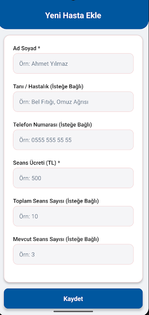 Fizyo Asistan Screenshot 2