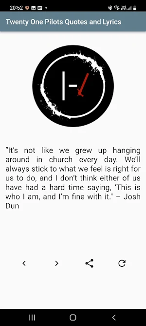 Twenty One Pilots Quotes Screenshot 0