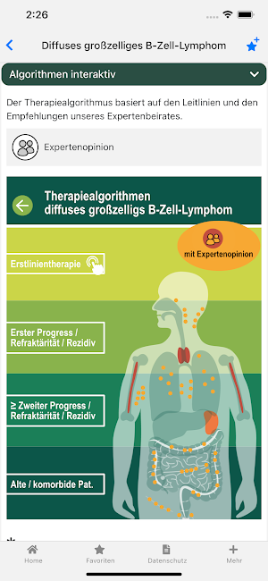 Non-Hodgkin-Lymphom onkowissen Screenshot 2