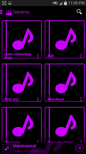 SKIN PLAYERPRO V3 NEON PURPLE Screenshot 2