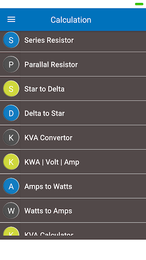 Electrical calculation & Terms Screenshot 2