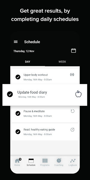 Pro Push Fitness Nutrition Screenshot 2