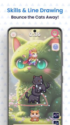 Hamzzi Cats: Line Defense Screenshot 2