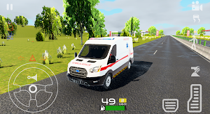Ambulance Simulator 2021 - Minibus Car Driving Sim Screenshot 1