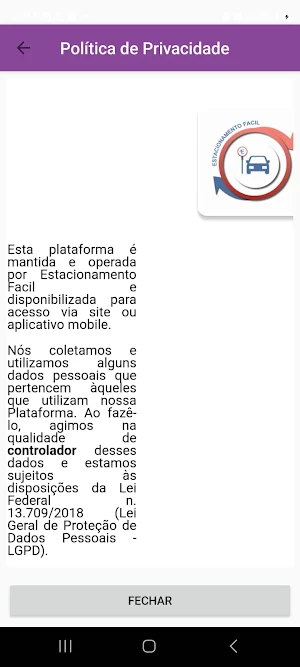 EstacionamentoFacil SÃO ROQUE Screenshot 3