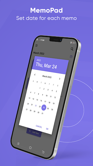 Memopad, Notepad with Calendar Screenshot 2