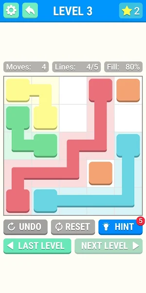 Colorful Lines Connect Screenshot 2