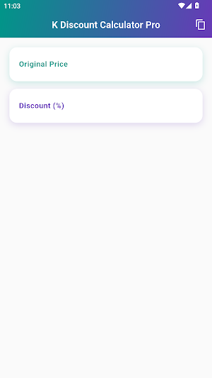 KDISCOUNT CALCULATOR Screenshot 1