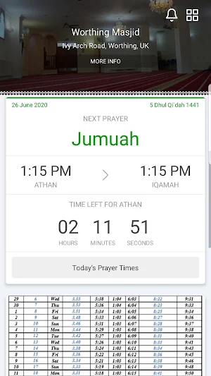 Worthing Masjid Screenshot 1