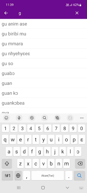 Twi English Dictionary Screenshot 1