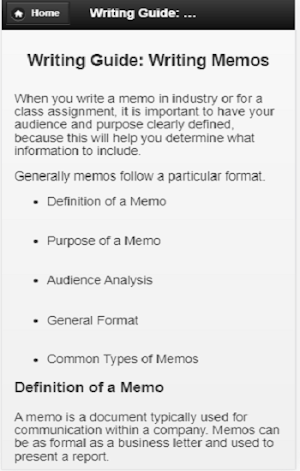 Business memorandum Screenshot 1