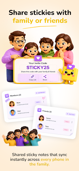 Sticky Family - Share with All Screenshot 2