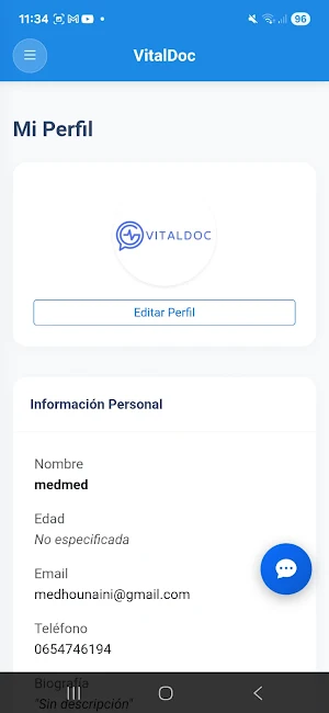 Vitaldoc: Salud y Telemedicina Screenshot 3