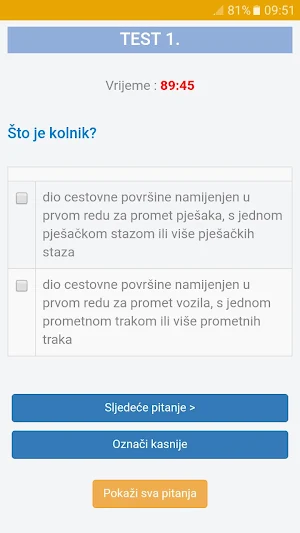 Autoškola TESTOVI Screenshot 3