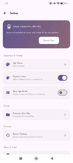 APK Extractor & Installer Screenshot 2