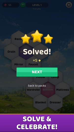 Hexa Word: Group Sort Screenshot 2