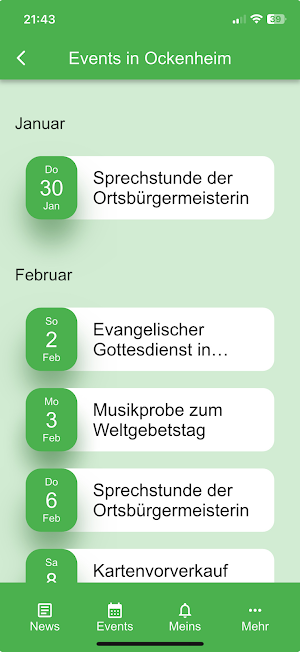 MeinDorfNet Screenshot 2