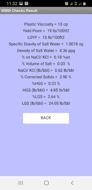 Mud Engineering Calculator Screenshot 3