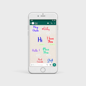 Text Stickers - WAStickerApps Screenshot 1