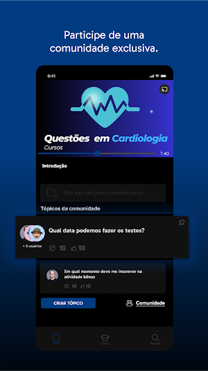 Questões em Cardiologia Cursos Screenshot 3