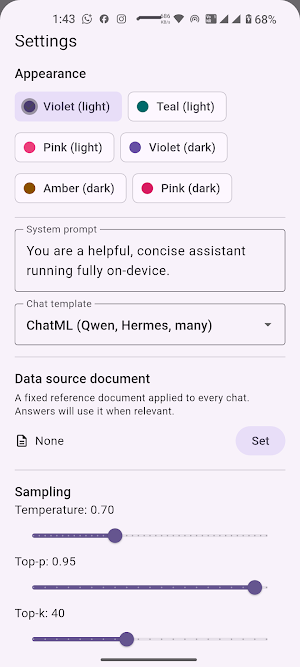 EdgeLLM:Local AI Chat Screenshot 2