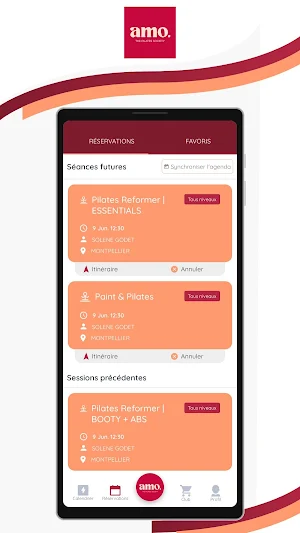 AMO Pilates Society Screenshot 2