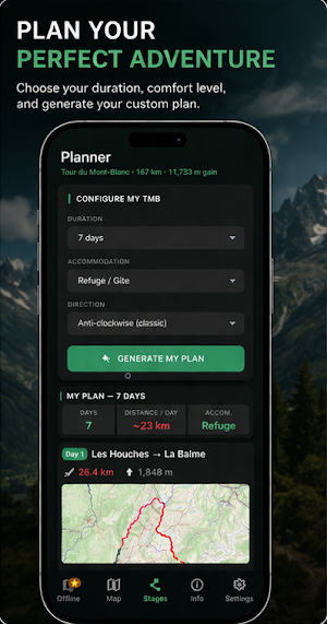 Tour du Mont-Blanc – GR® TMB Screenshot 1