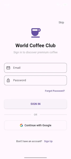 World Coffee Club Screenshot 1