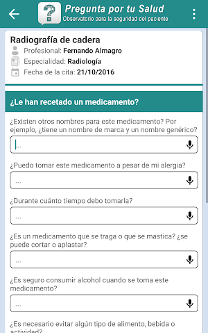 Pregunta por tu salud Screenshot 2
