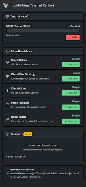 Kombi Klima Tasarruf Rehberi Screenshot 0